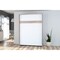 Bestar Cielo 60W 59W Full Murphy Bed, Rustic Brown & White 80183-000009 - alternate 3